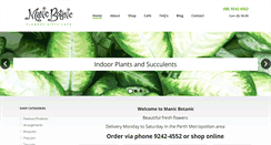 Desktop Screenshot of manicbotanic.com.au